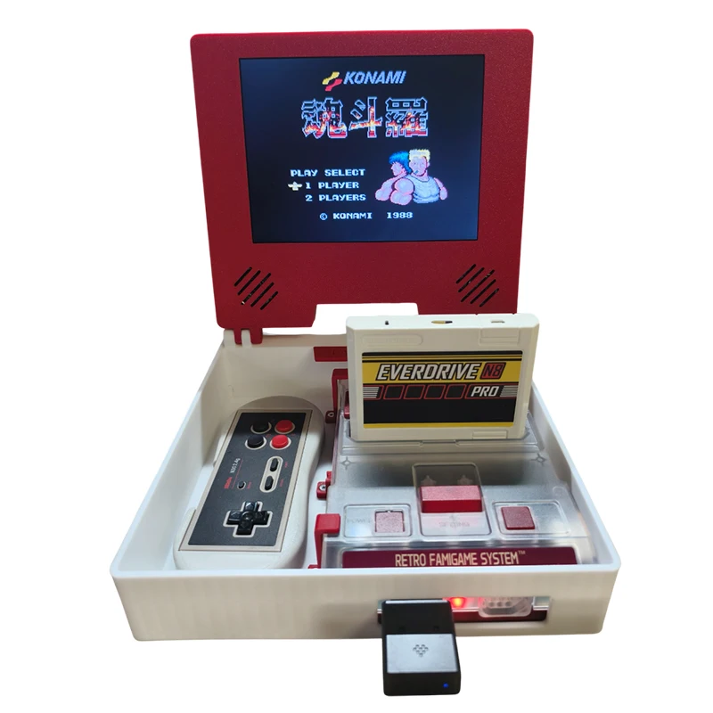 

8-inch 4:3 FC retro arcade game LAVA FC dedicated integrated storage box with screen mini display HDMI output LCD screen stereo