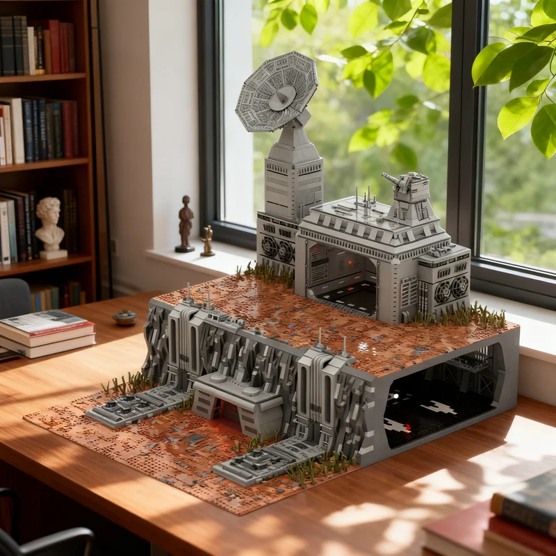 10826pcs MOC SW Imperial Communication Base With Star Battle UCS Model Building Blocks DIY Creative Gift Display Decor Premium