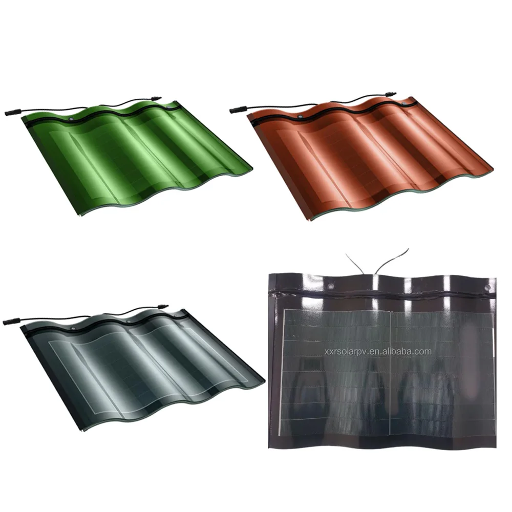 Chinese Products Solar Panel Curved Roof Tiles Profiled Building Roofing Waterproof Double Glass 32w 8.9v Solar Panels for House