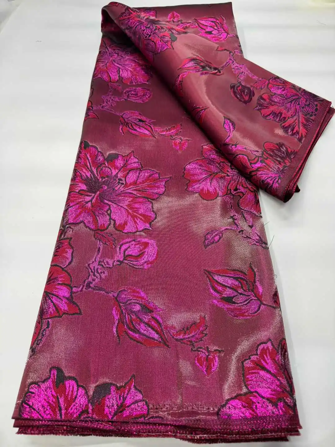 Afrikanische Stoff Spitze Hohe Qualität 2026 Brokat Jacquard Französisch Mesh Tüll Spitze Stoffe Für Nähen Kleid 5 Yards1966