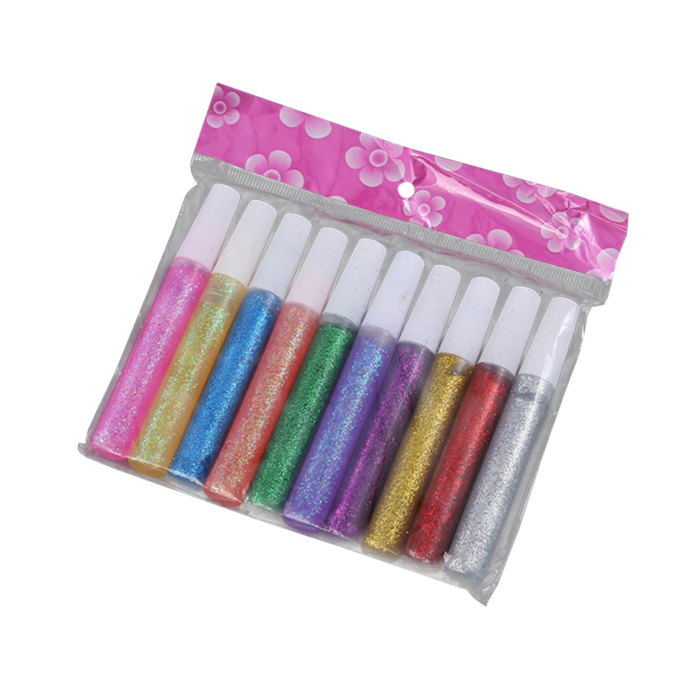 

70pcs DIY Color Drawing Glue Pen Flashing Glitter Powder Glue Pen Adhesive Paper Crafts Glue Pen DIY Child Painting Pen Mult