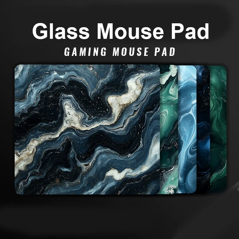 

Original Fantasy Series Art Line XXL Glass Gaming Mouse Pad - Upgraded Tempered Smooth Surface for FPS eSports & Office Home Use