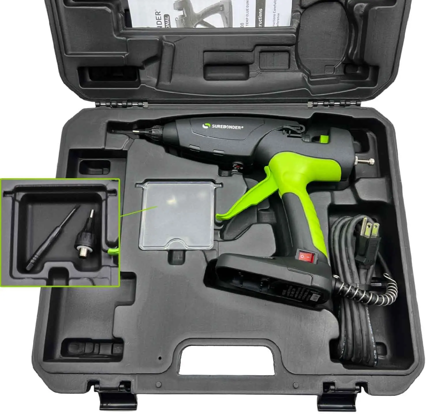 PRO2-500 درجة صناعية 500 وات درجة حرارة قابلة للتعديل شديدة التحمل وتدفق مخرج عالي 5/8 بوصة مسدس صمغ يسيح بالحرارة