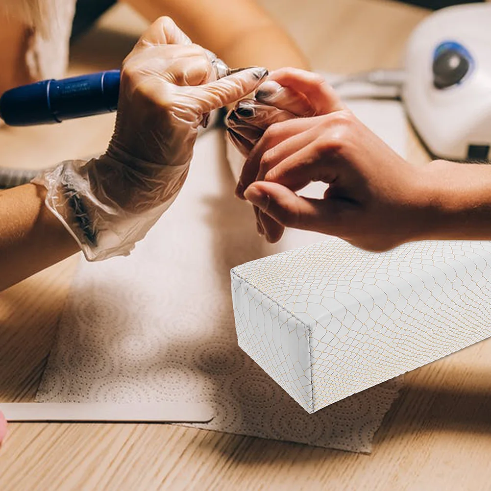 Podpórka pod dłoń do paznokci, materiał PU, wygodna, profesjonalna poduszka pod ramię do manicure, do długotrwałego użytkowania, łatwa w czyszczeniu, prezent, poduszka do zdobienia paznokci.