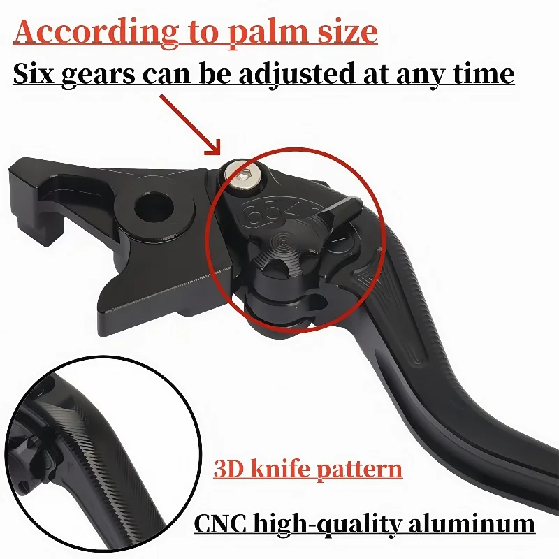 لياماها MT-07/FZ-07 2014-2022 FJ-09/MT-09 الراسم/GT 2015-2020 مخلب رافعة الفرامل رافعة مجموعة ثلاثية الأبعاد مقبض قابل للتعديل العتلات #2