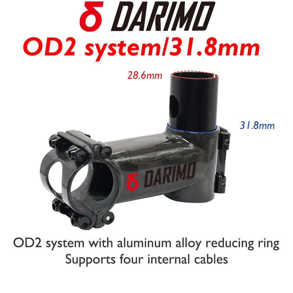 

Darimo UD Carbon Bicycle Stem, MTB/Road Bike Track Ultra Light -6/-12/-17 Degrees Three Specifications Carbon Stem Parts