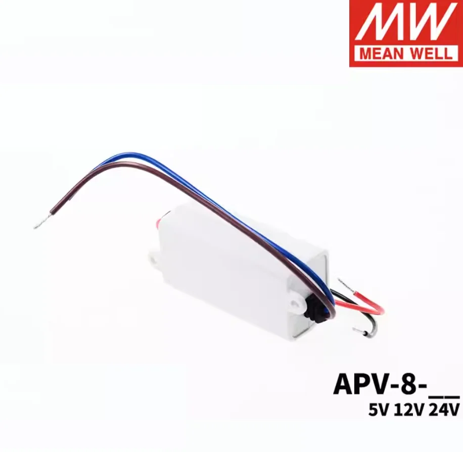 MW--MEAN WELL 8W Single Output Switching Power Supply APV-8-5 | 5V  APV-8-12 | 12V APV-8-24 | 24V