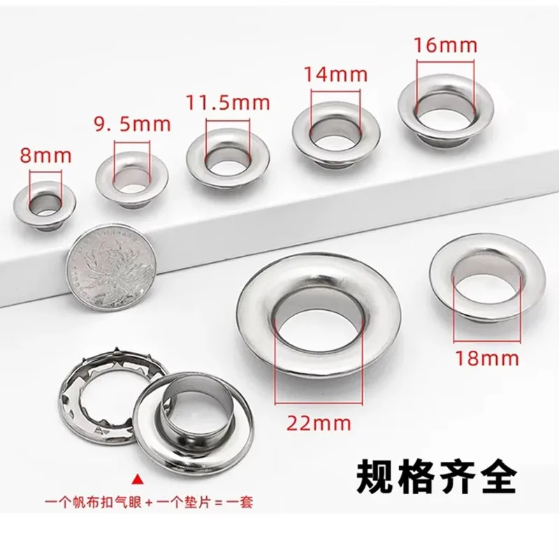 304 Stainless Steel Claw Truck Tarpaulin Grommets Eyelets