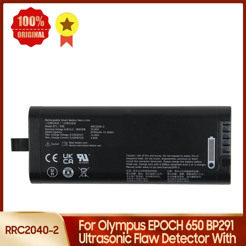 

RRC2040-2 Battery For Olympus EPOCH 650 BP291 Portable Ultrasonic Flaw Detector With Replacement Batteries 6700mAh