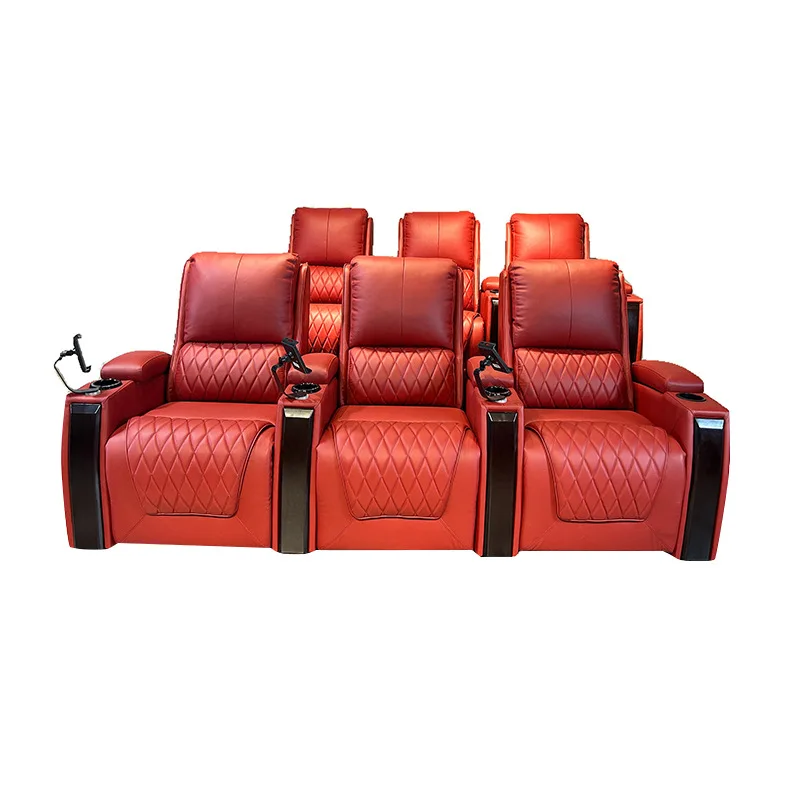 

Leather Sofa Smart Home Cinema Sofa VIP Cinema Private Villa Video Room Video Hall Movie Viewing Seat