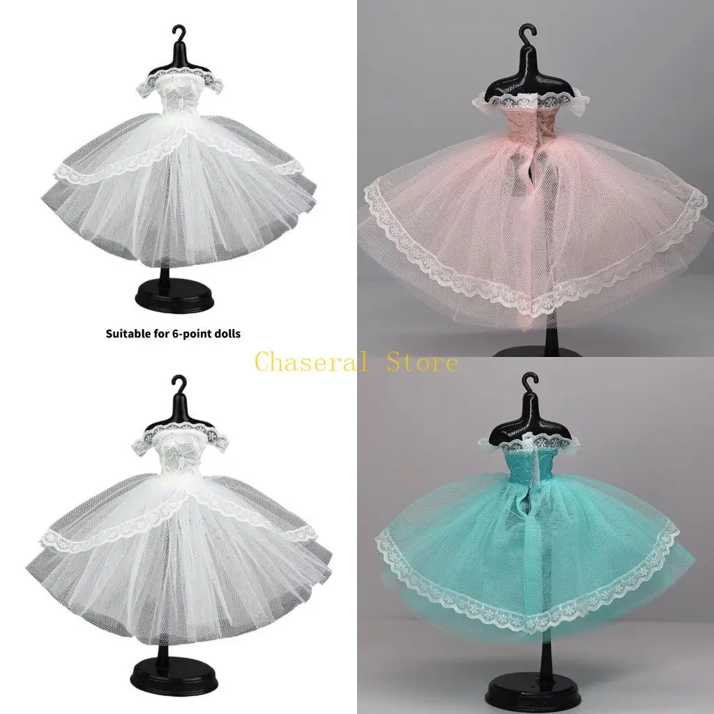 

E7CE Charm 1/6 Doll Clothes Formal Event Outfit Easy To Wear For Ball Joint Dolls