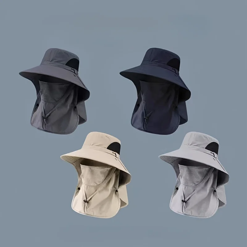 AliExpress NONE Full package outdoor sun protection fisherman hat, suitable for fishing, hiking, cycling, camping, and farming
