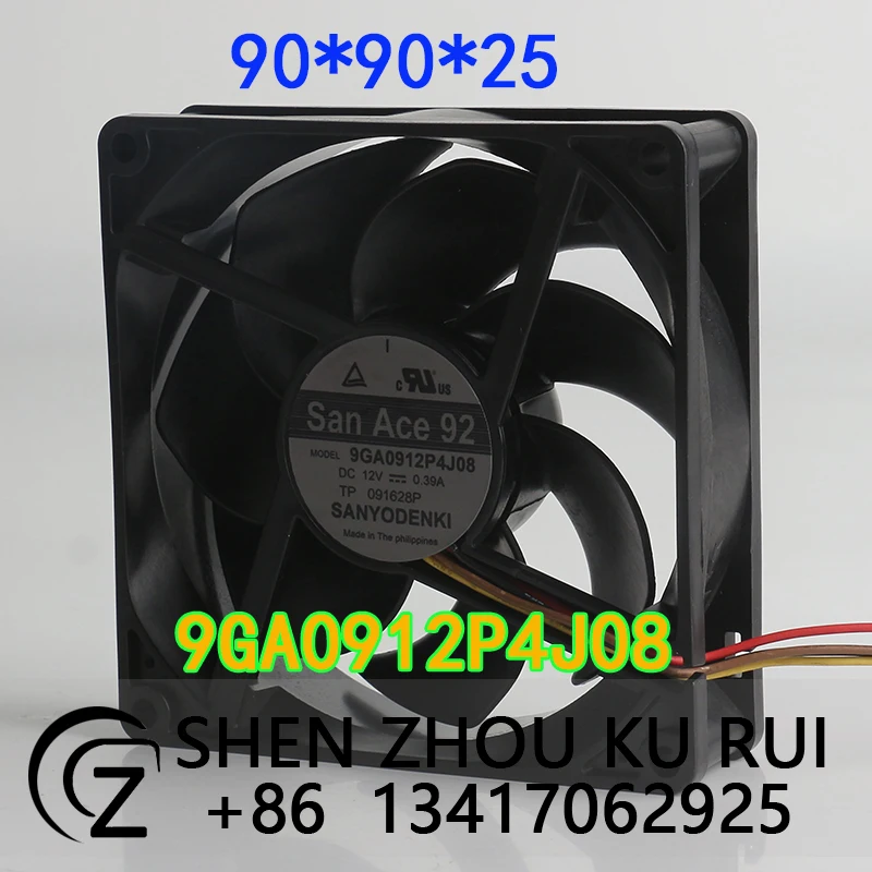 

Оригинальный вентилятор Sanyo 12V 0.39A 9025 9CM 4-проводной для проектора, бесшумный, с высоким объемом воздуха, 9GA0912P4J08