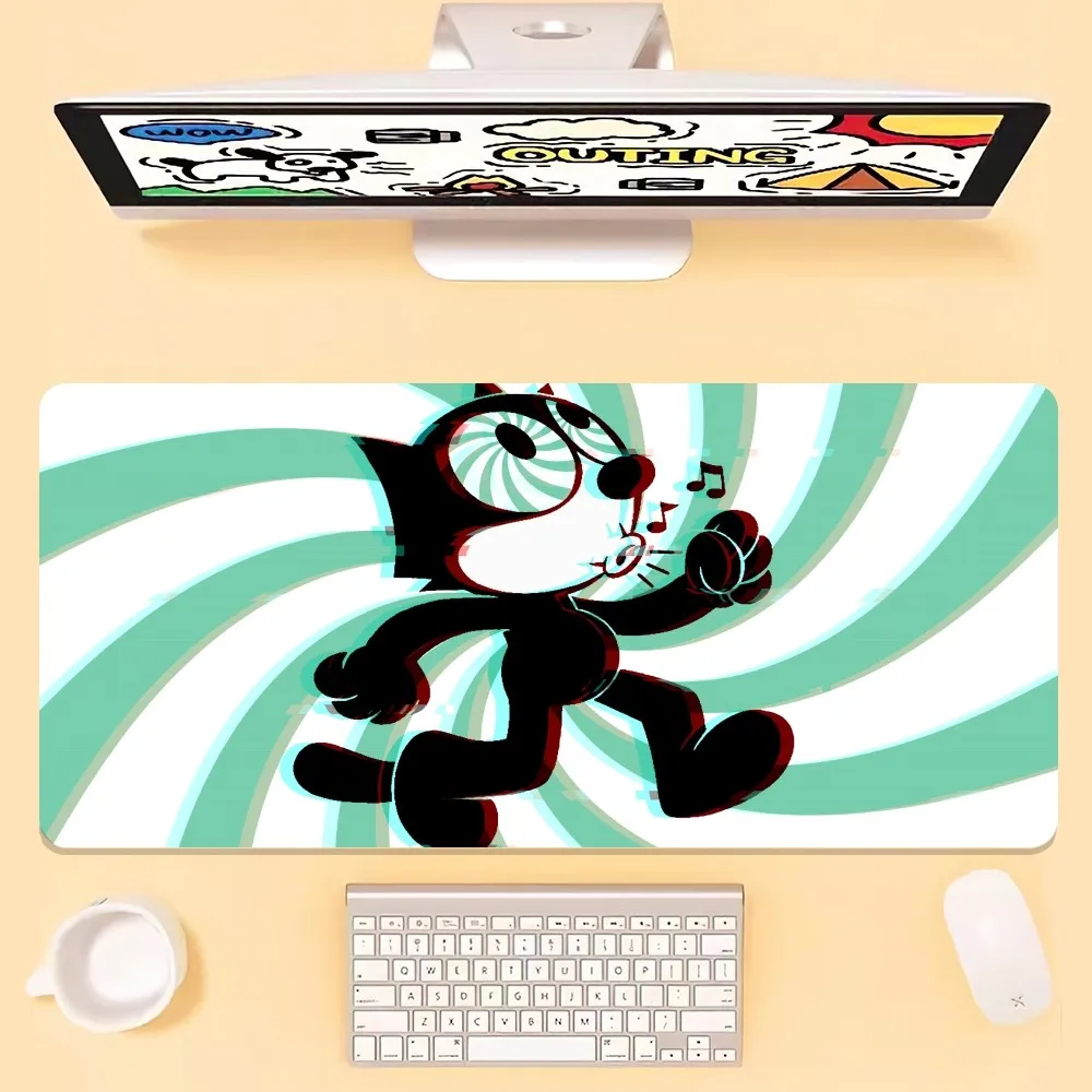 Cartoon F-Felix the Cat Mouse Pad  Office Large Small Computer PC Keyboard Mouse Rubber Game Anti-Slip Mice Mat Big