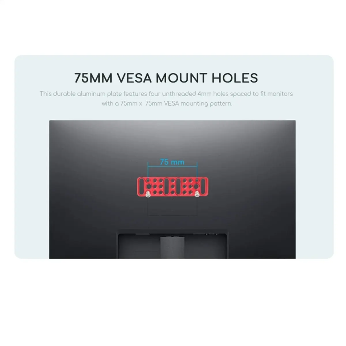 【~ New Y24A】Multifunctional Cheese Plate with 75mm 1/4In & 3/8In Threads for Tripod Cage & Rig Expansion Filmmaking Accessory A
