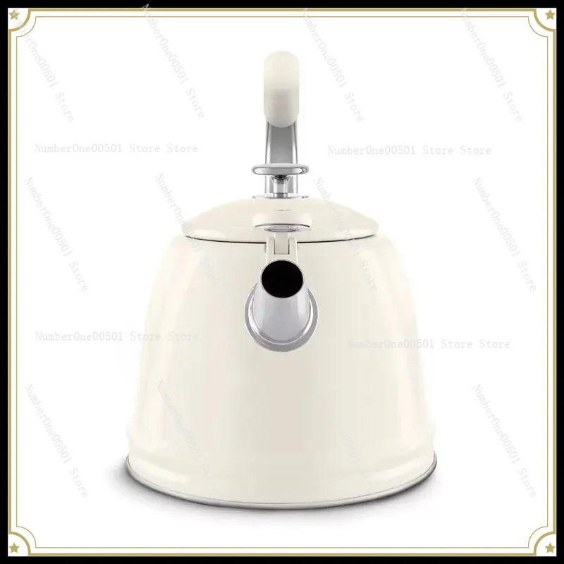 304 Stainless Steel Large Capacity Whistling Water Kettle, Universal Home Tea Kettle Compatible with Gas Stove & InductionCooker