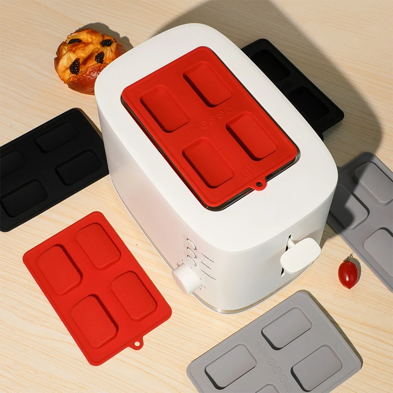 4 Grids Bread Machine Cover Silicone Toaster Lid Toaster Machine Cover Bread Maker Cover Dust Cover For Sandwich