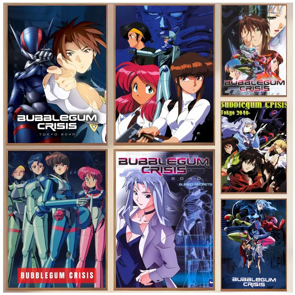 Near-Future Story Anime B-Bubblegum Crisis Tokyo 2040 Poster  Classic Home Interior Design & Modern Wall Decor Art Collection