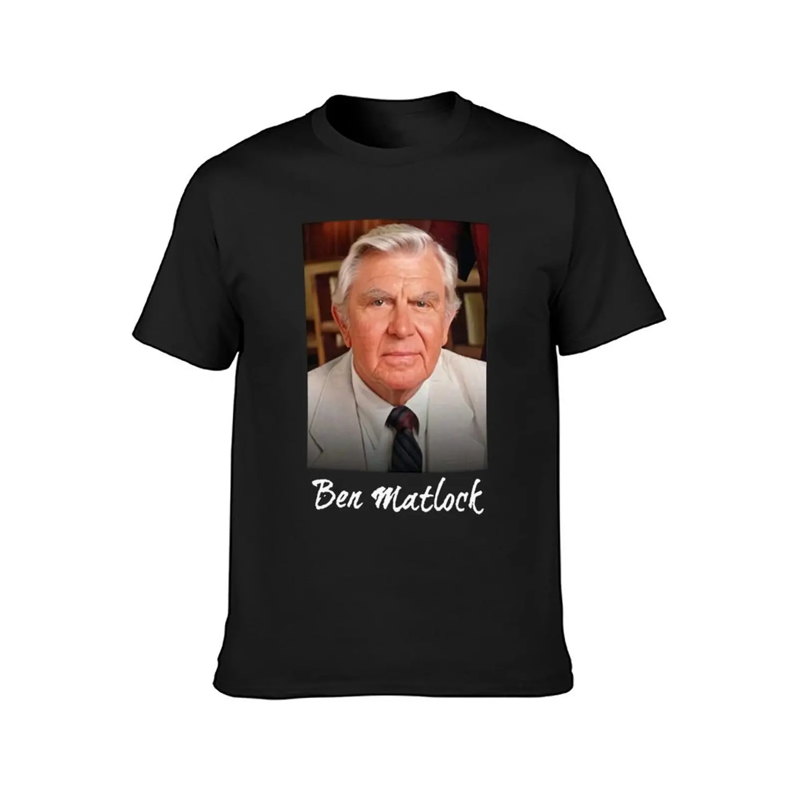 Ben Matlock Funny Tv Lawyer Drama White Retro Vintage 80_S Sitcom Matlock T-Shirt heavyweights customs slim fit t shirts for men