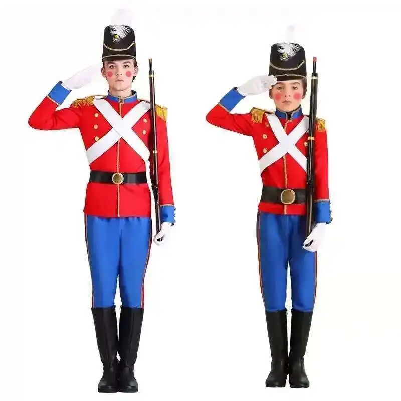 

Halloween Children's Day Stage Performance Adult World Ethnic Children's Toy Warrior Soldier Cosplay Costume