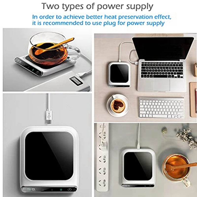 Kaffeetasse wärmer, intelligenter Kaffee wärmer und Tassen wärmer für den Schreibtisch mit automatischer Abschaltung/Ein-und 3-Temperatureinstellung