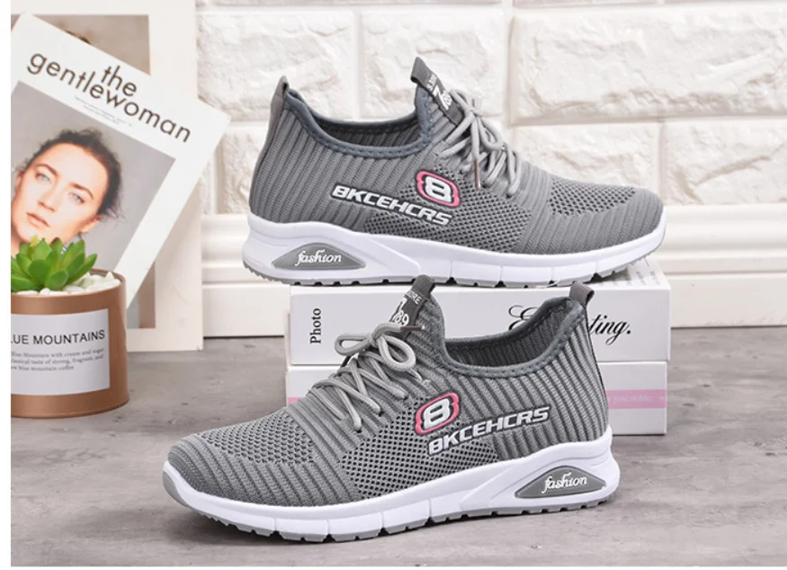 Women Running Outdoor Sports Sneakers Shoes Fashion Mesh Breathable Summer Ladies Casual Shoes Utralight Female Walking Shoes