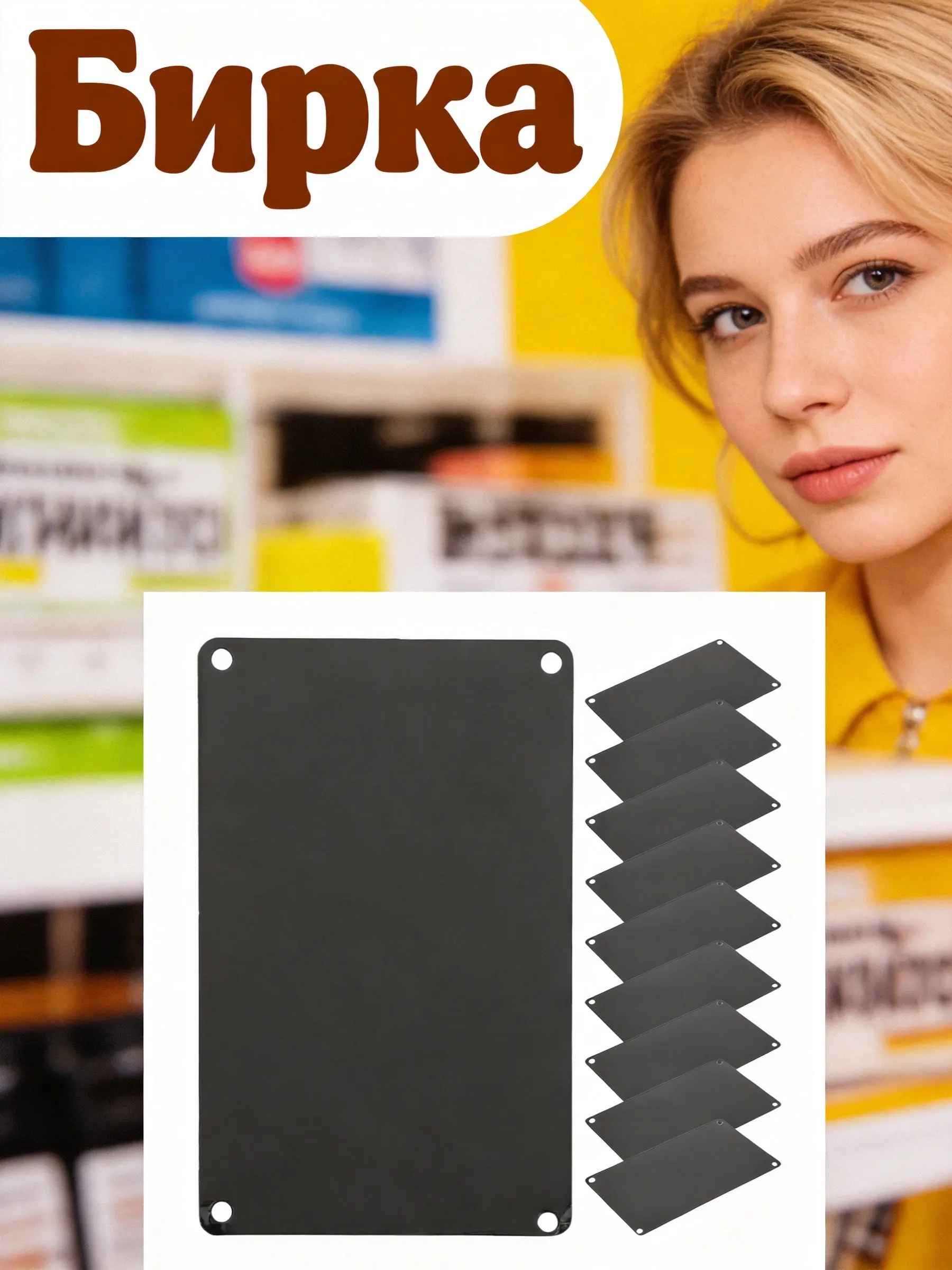 Industrial Laser - 10Pcs Blank Aluminum Nameplates Black Anodized