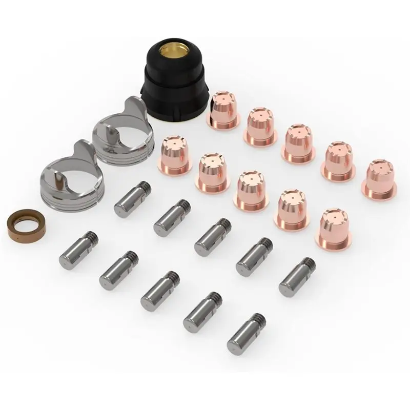 

24Pcs IPT40 Plasma Cutting Torch Consumables Set For CUT-55DS Pro/CUT-55NHF/CUT-55DS NHF PLUS/CUT-60DS PRO Fast-
