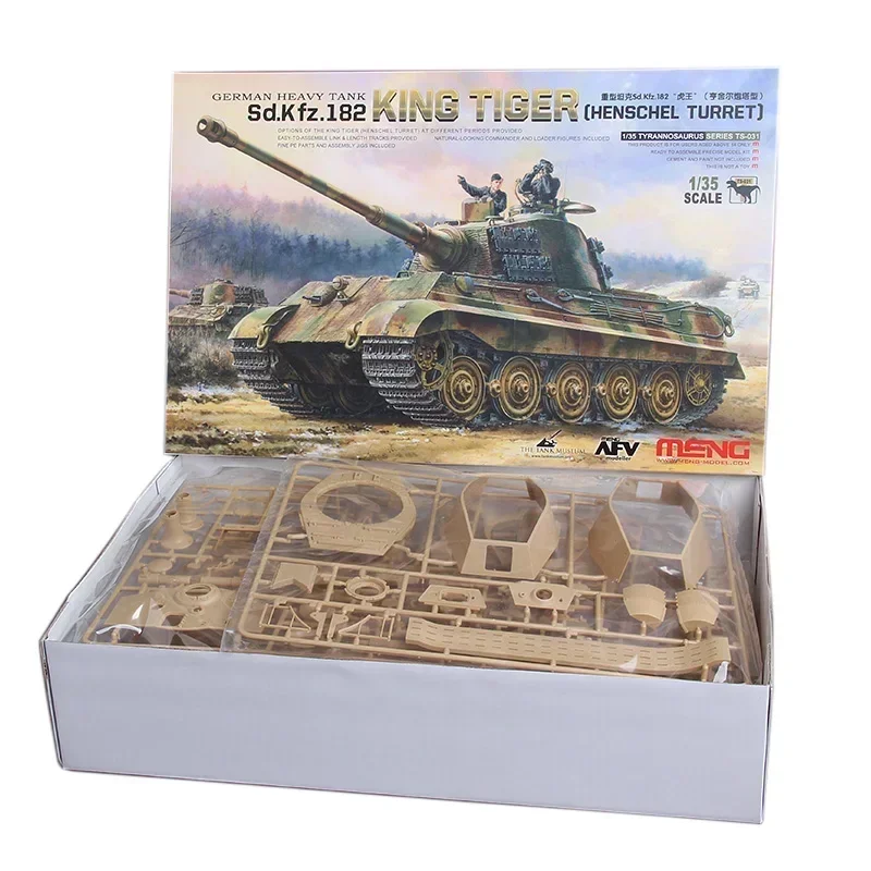 MENG TS-031 1/35 독일 중형전차 Sd.Kfz.182 킹 타이거 (헨셸 포탑) - 조립형 스케일 모델 키트