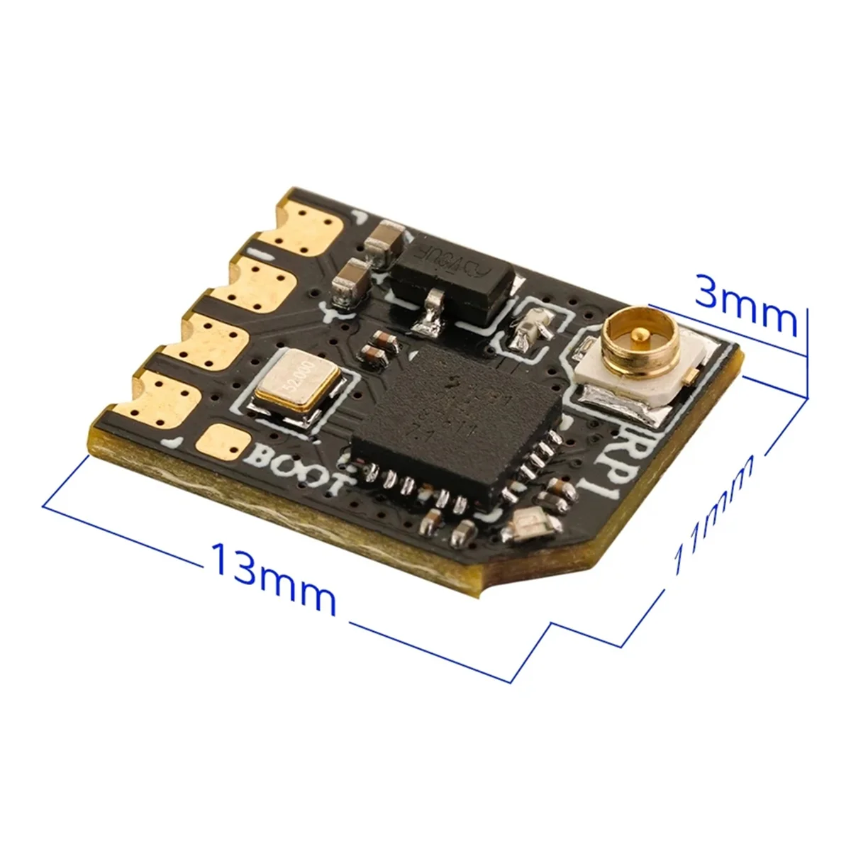 RP1 2.4Ghz ExpressLRS ELRS Nano Receptor com Antena em Forma de T para Versão TX16S TX12 ELRS