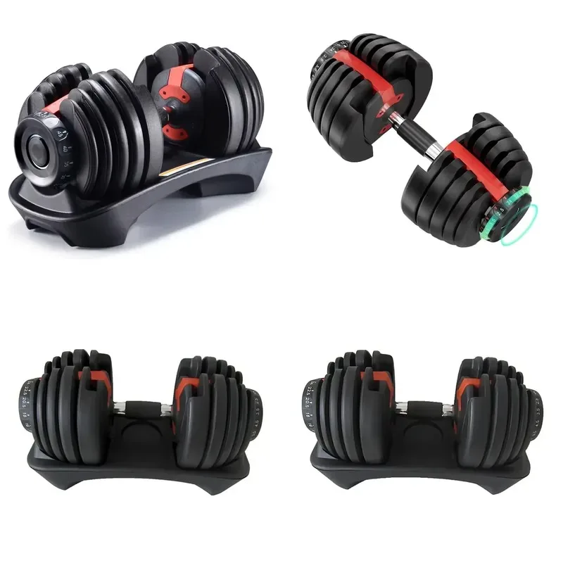 24kg Adjustable Dumbbell Set Fitness Free Weight