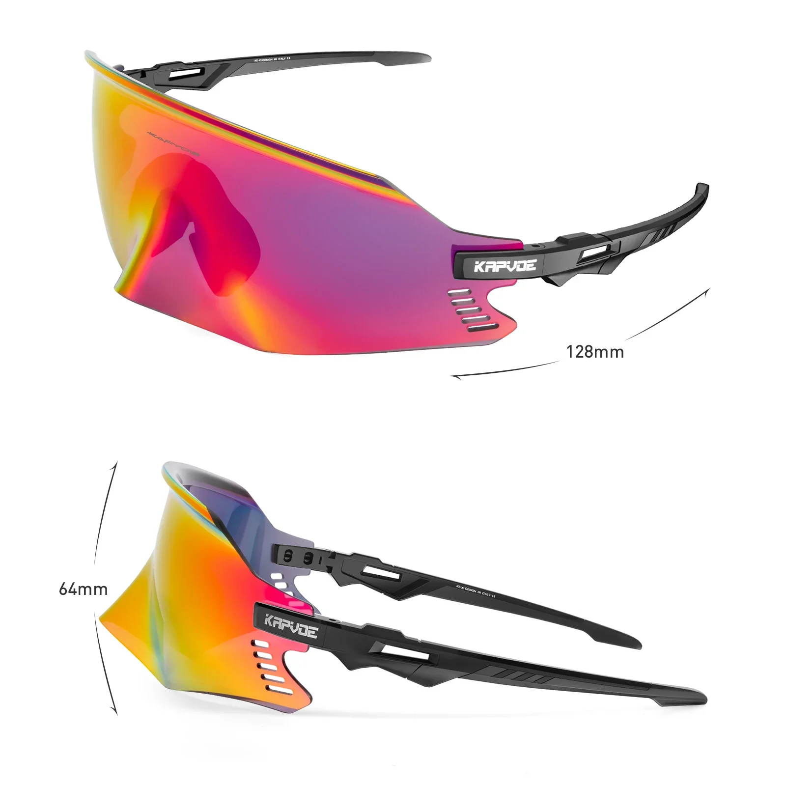 نظارات KAPVOE فوتوكروميك لركوب الدراجات UV400 للرجال نظارات شمسية للدراجات الجبلية MTB للنساء نظارات رياضية خارجية للقيادة والصيد #6