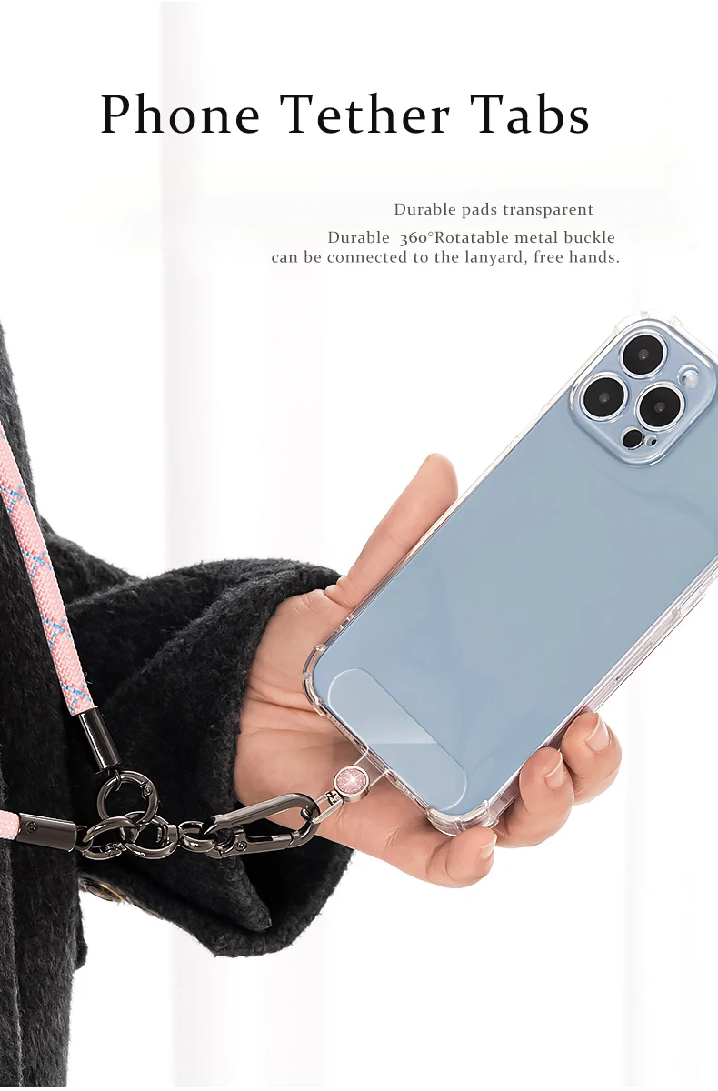 Glänzende Handy-Befestigungslaschen Universelle Handyband-Patches Luxuriöse Glitzer-Handyband-Ersatzteile für Mobiltelefone – Detail 4