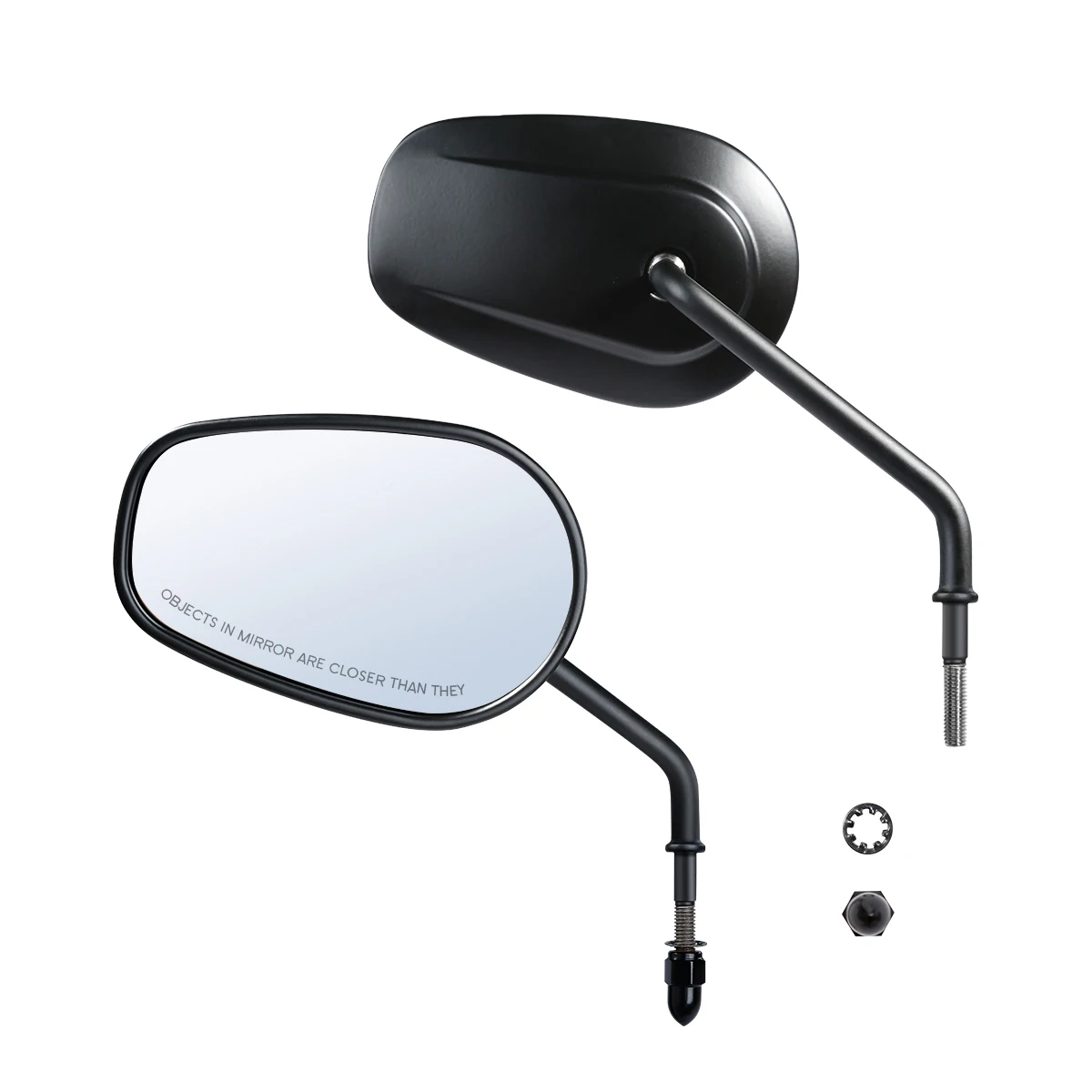 8MM Rear View Mirrors For Harley Touring Road King Road Glide Sportster XL883 XL1200 Dyna Heritage Softail SuperLow FXDB FXDWG