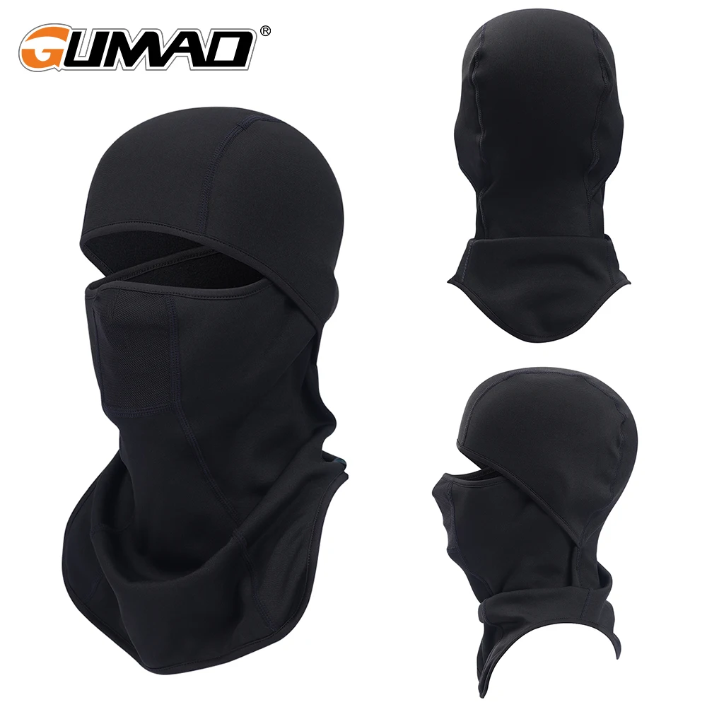 Winter Full Face Mask Fleece Balaclava Thermal Neck Warmer Cycle Helmet Hood Ski Snowboard Black Hats Head Cover Scarf Men Women