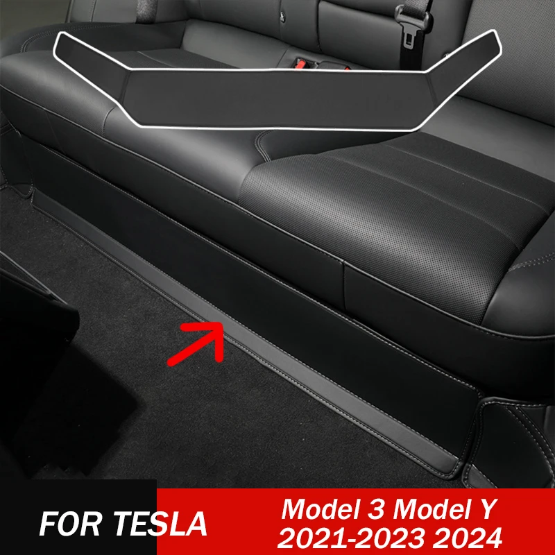 

Нижний защитный коврик для заднего сиденья Tesla Model Y / 3 + Highland 2024, протектор подушки, защита от грязи, автомобильные аксессуары 2021-2023