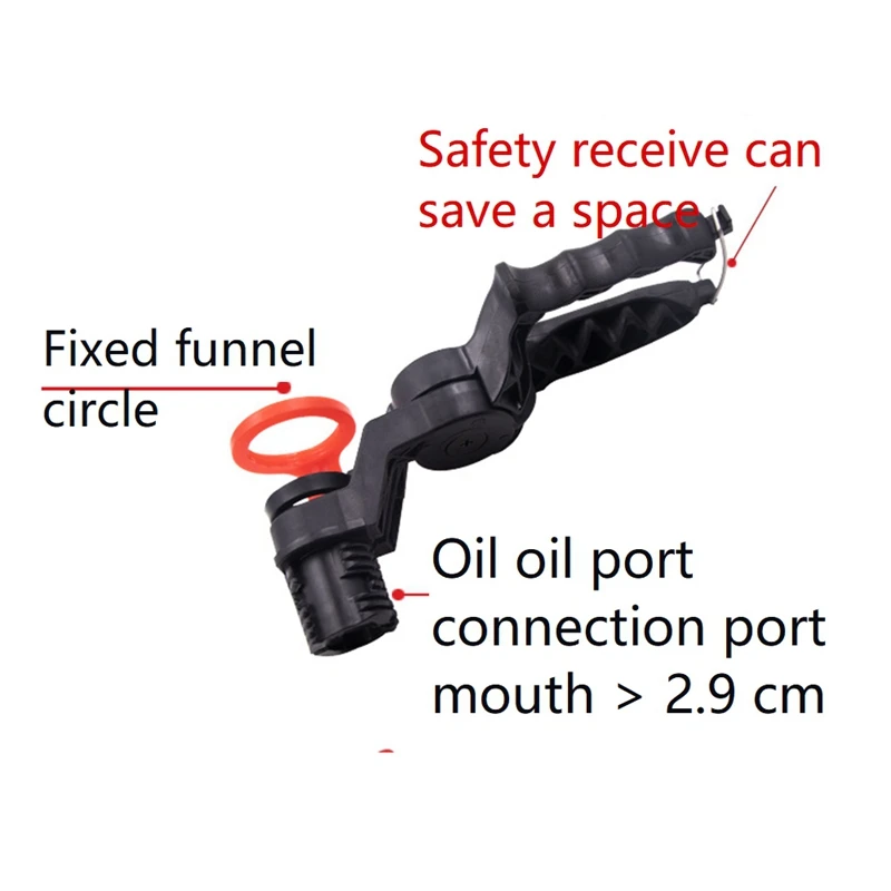 Engine Oil Filling Set Universal Oil Funnel With Adjustable Width Holding Clamp Multifunctional Pour Oil Tool