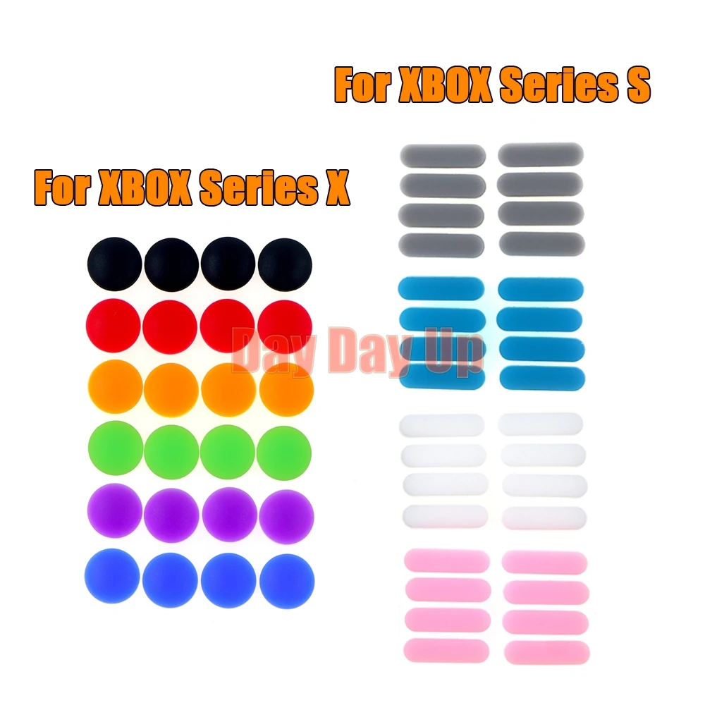 1 conjunto de substituição para xbox série s x pés de borracha para xboxseries xs xsx habitação de borracha com caixa de cola