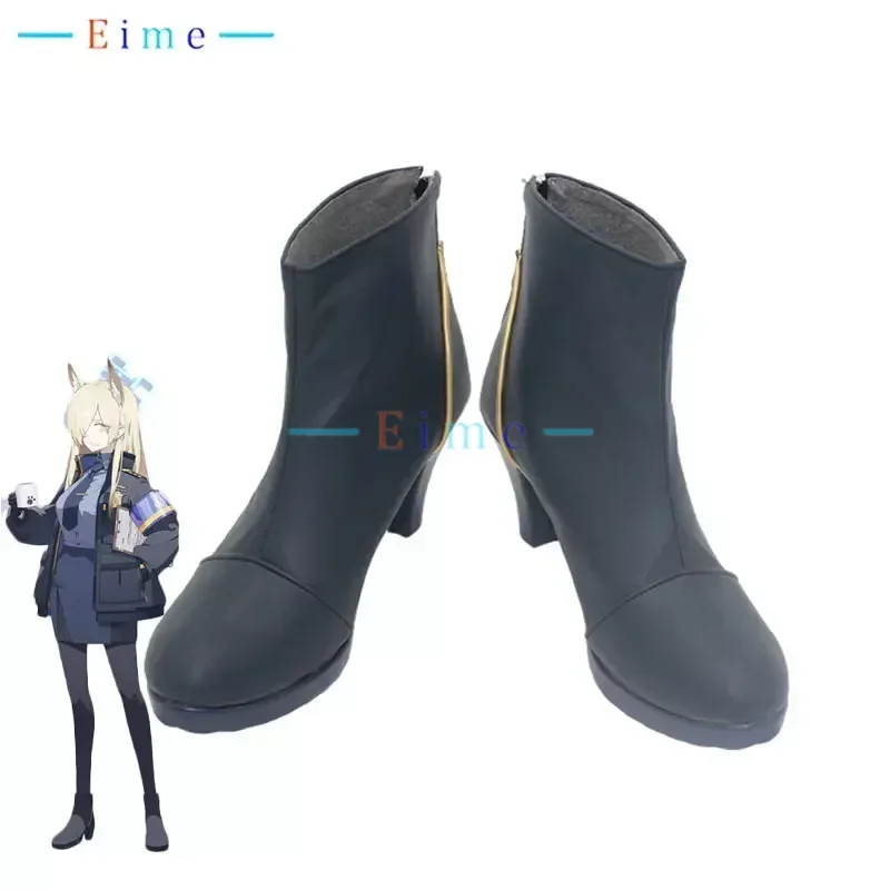 

Game Blue Archive Ogata Kanna Cosplay Shoes PU Leather Shoes Halloween Carnival Boots Cosplay Prop Custom Made