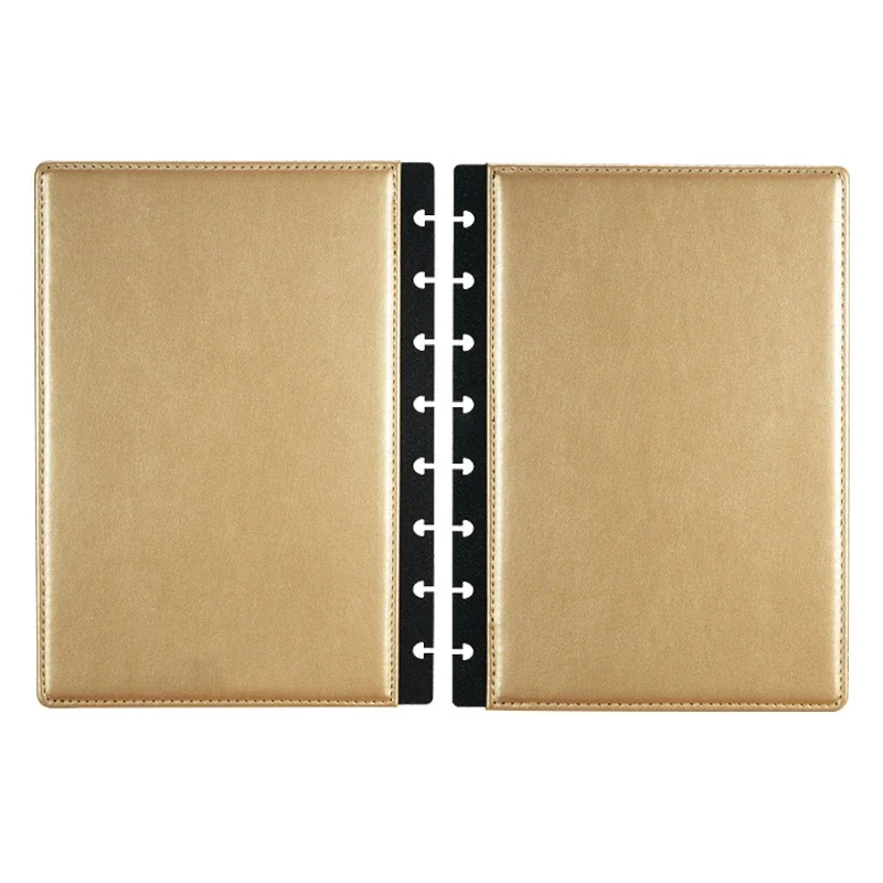 Fromthenon A5-Couverture en cuir pour ordinateur portable à reliure spirale, cahier à reliure, salle plus lente, cuir chevelu adt, bureau, école,