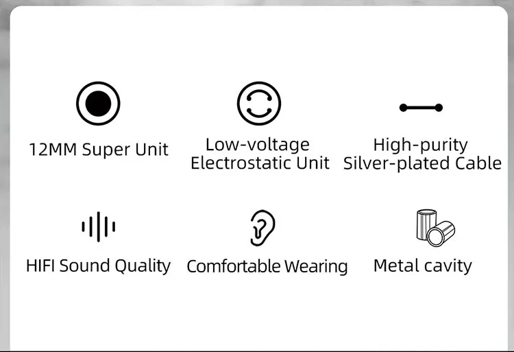 KZ ZES Electrostatic & Dynamic & Balanced Armatur Hybrid in Ear Headphone HiFi Wired Earbuds Professional Stage Earphone view 6