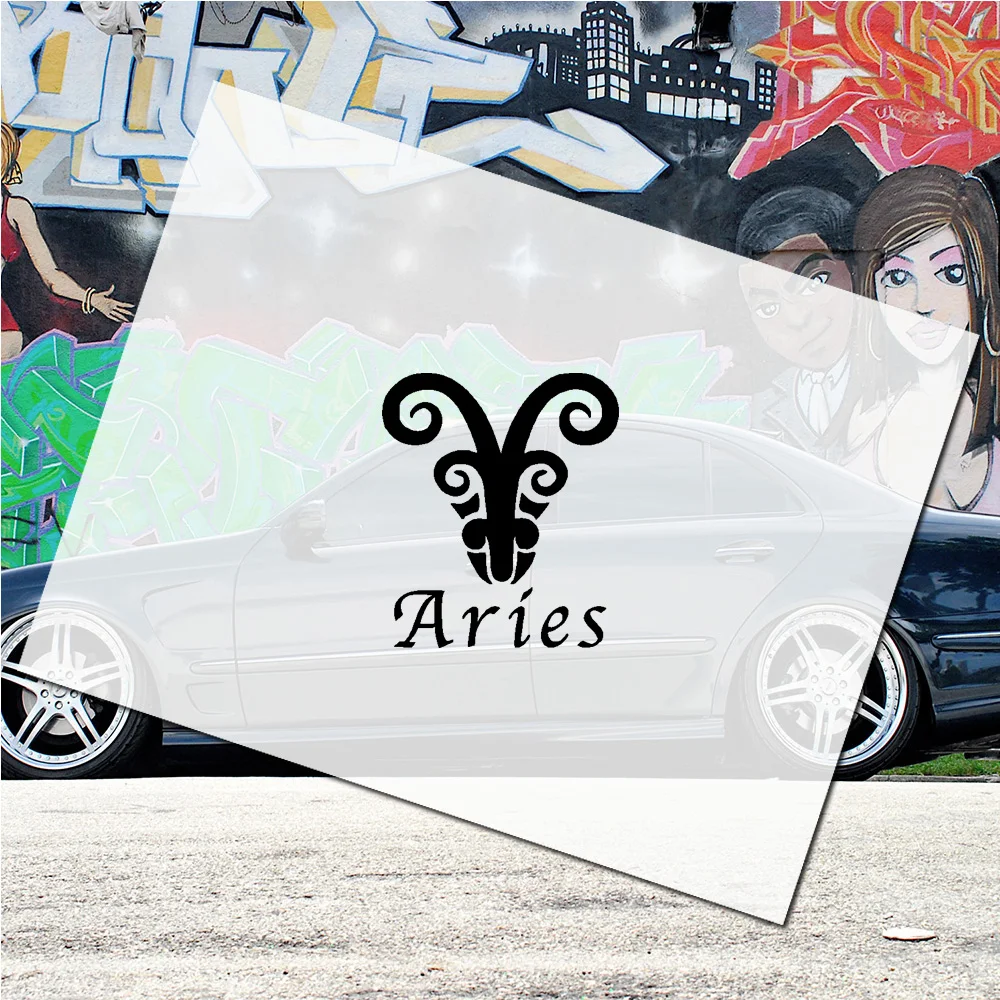 Aries Unique Vinyl Car Stickers & Decals for Windows, Body Drivers Embracing Their Astrological Identity