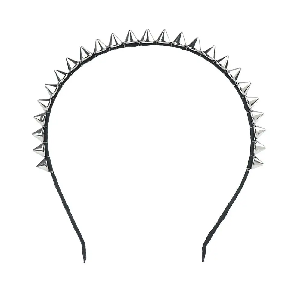 Chic Captivating Hot Gift Metal Jewelry Spike Party Bow Rock Hair Band Rivets Headband Hair Clips