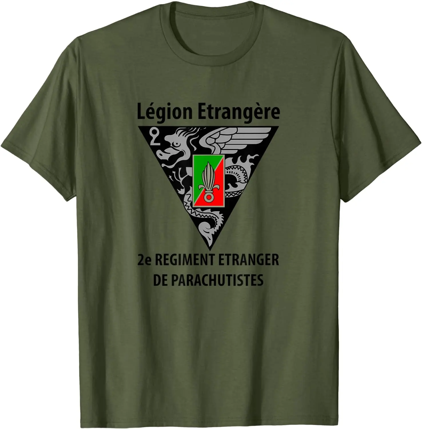 French 2 REP Foreign Legion - Legion Etrangere Man T-Shirt Short Casual 100% Cotton Shirts Size S-3XL