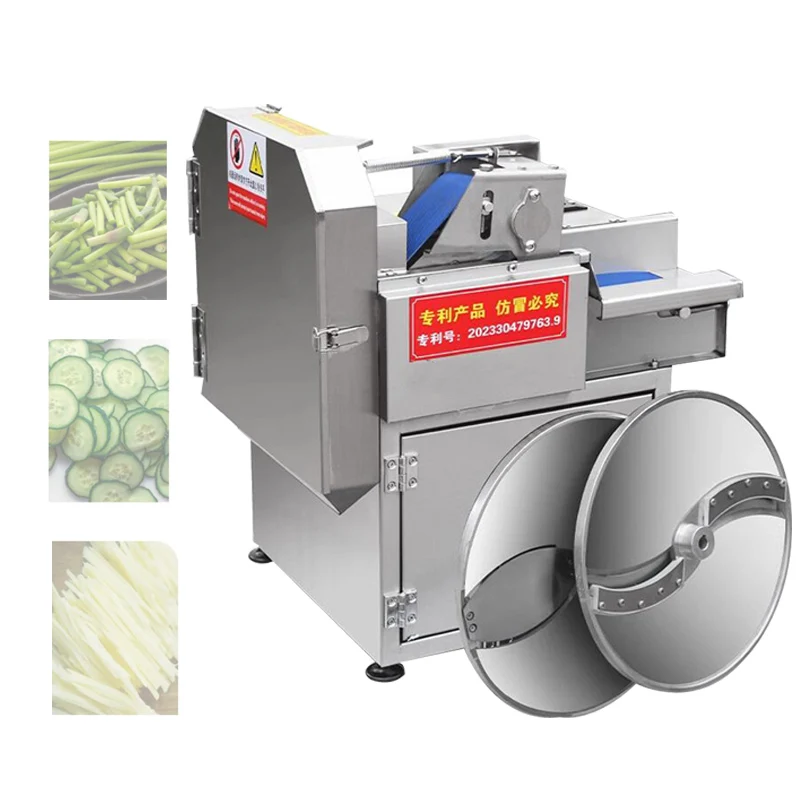 Vegetable Cutting Machine For Potatoes, Cucumbers Eggplants Tomatoes Apples Lemon Slices Shredding Machine