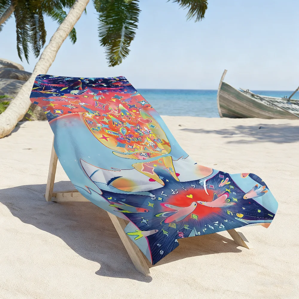 Singer K-Kikuo Towel Sports Quick Dry Travel Camping Gear Sandproof Soft Light Large Beach Towel