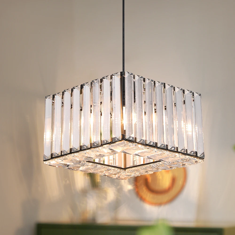 Led Pendant Light Modern Crystal Chandelier Kitchen Island Ceiling Lamp Dining Table Lustre Aisle Home Decor Corridor Fixture