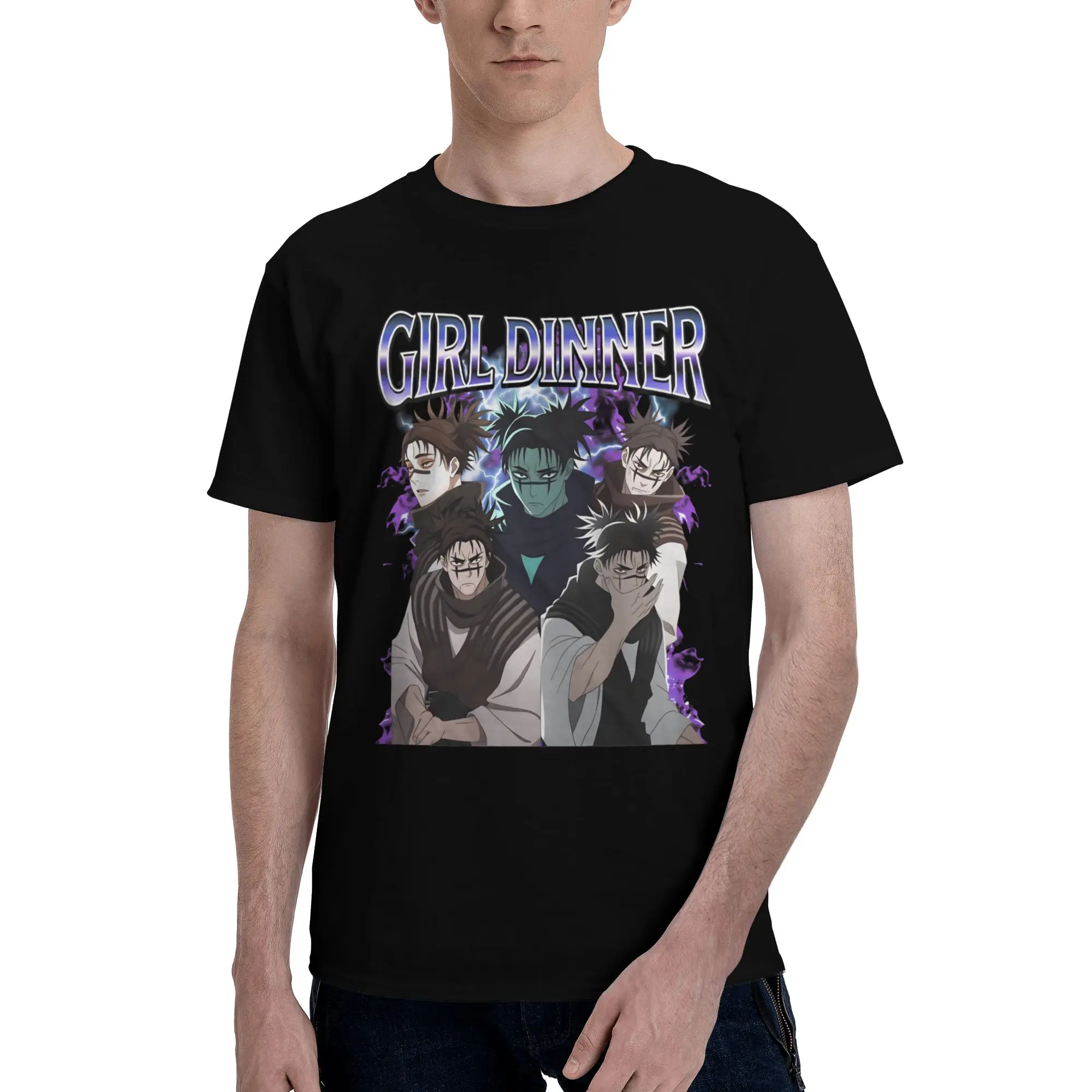 Camisetas Choso para Homens e Mulheres, Camiseta de Algodão com Estampa Divertida, Camiseta de Anime JJK Kaisens, Manga Curta, Tamanhos Grandes