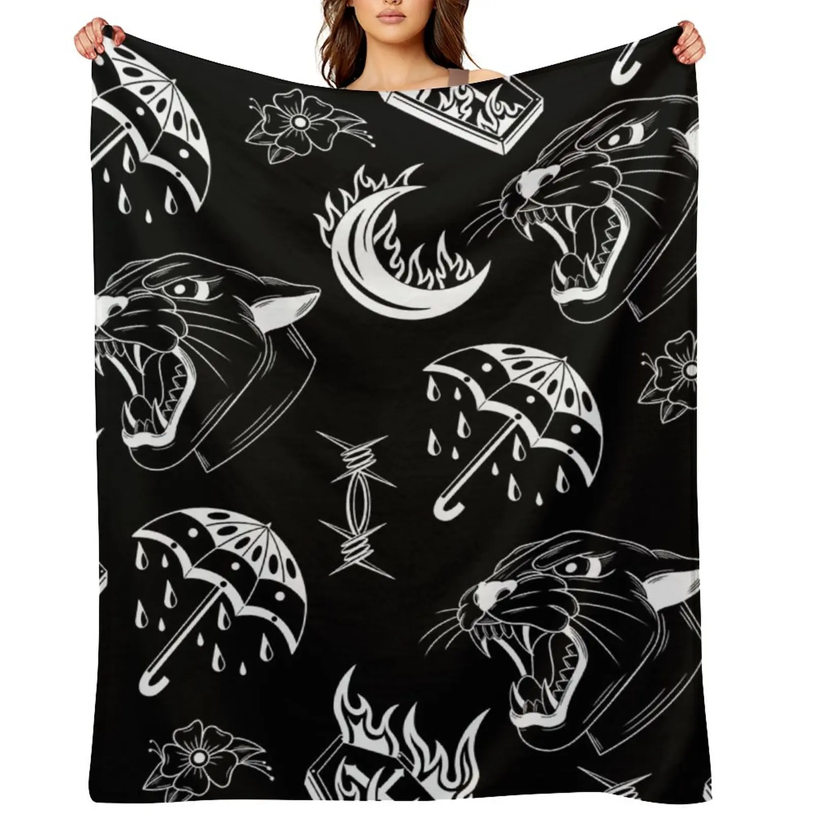 

Traditional Inspired Pattern Throw Blanket Summer Beddings Giant Sofa bed plaid Blankets
