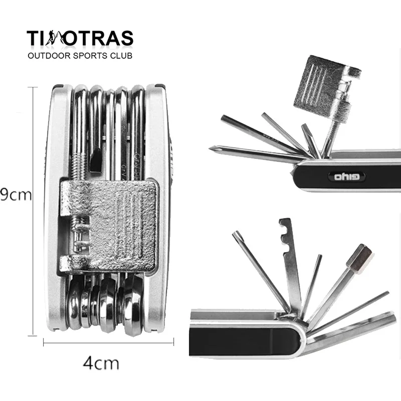 Bicycle Repair Tools Kit Portable MTB Bike Mini Cycling Multitool Hex Spoke Screwdrivers Tyre Lever Allen Wrench